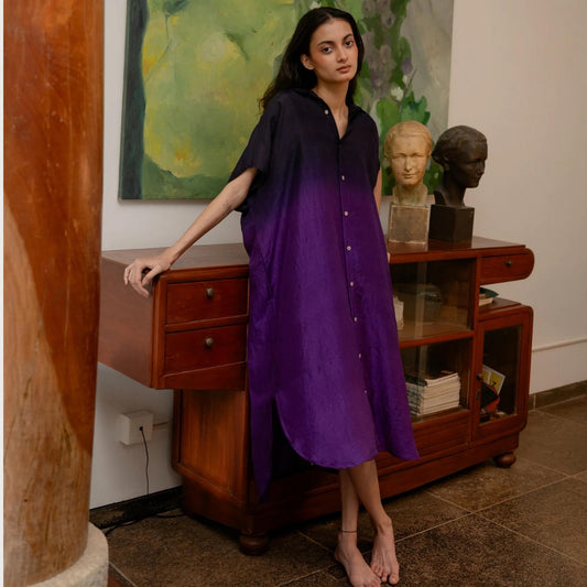 Sarah Dress Purple Ombre