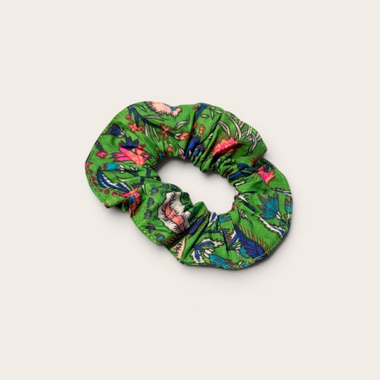 Scrunchie Green Print