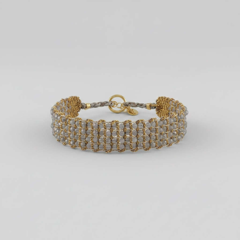 Jaipur Grey Moonstone Bracelet