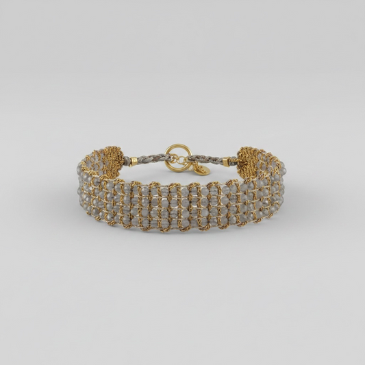 Jaipur Grey Moonstone Bracelet