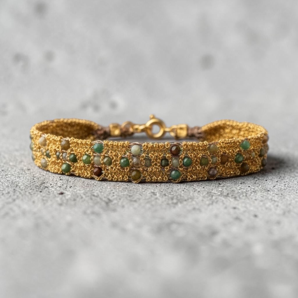 Star Mini Moss Agate Bracelet