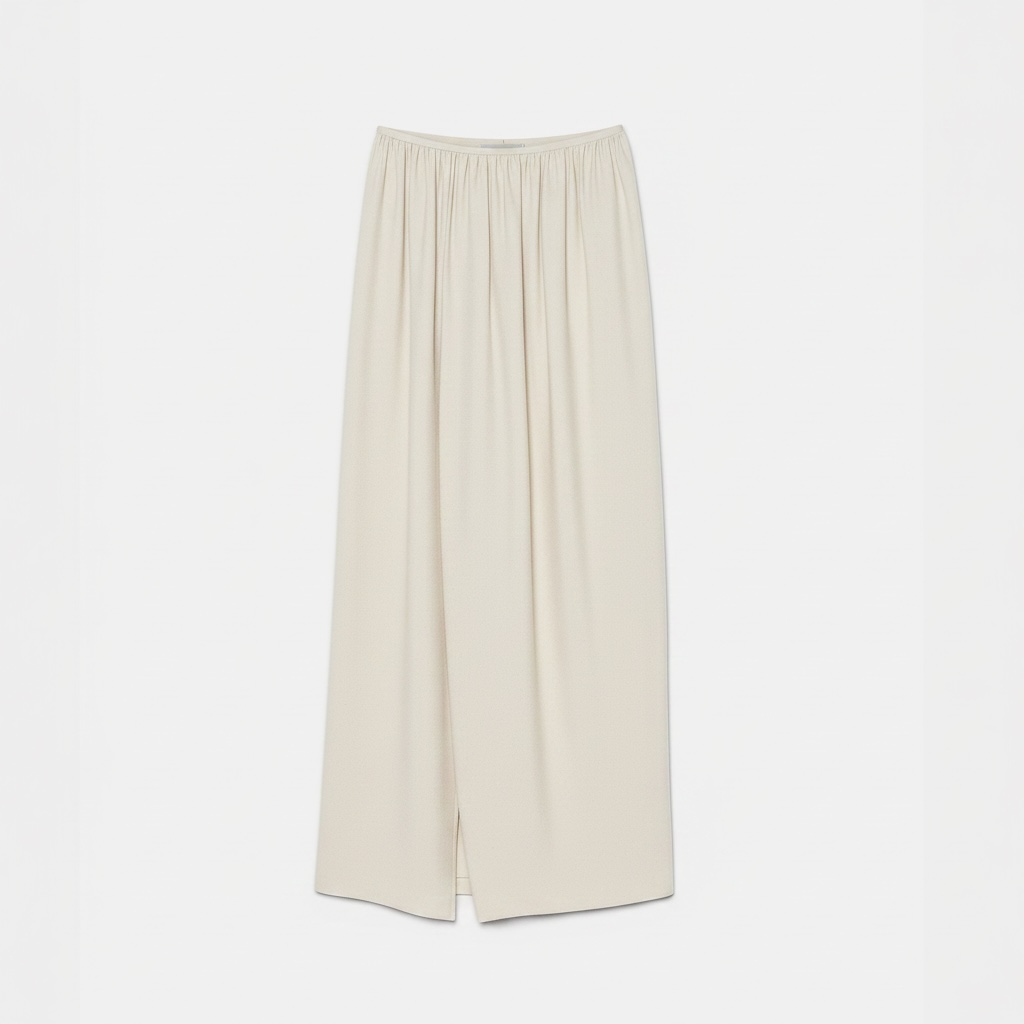 Silk Blend Skirt Offwhite 15088