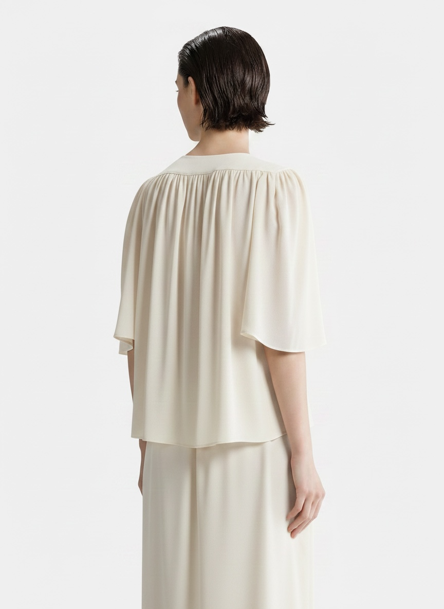 Buckle Blouse 15086 Offwhite