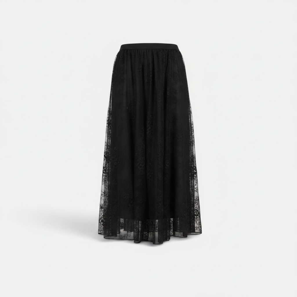 Lace Skirt 15097 Black