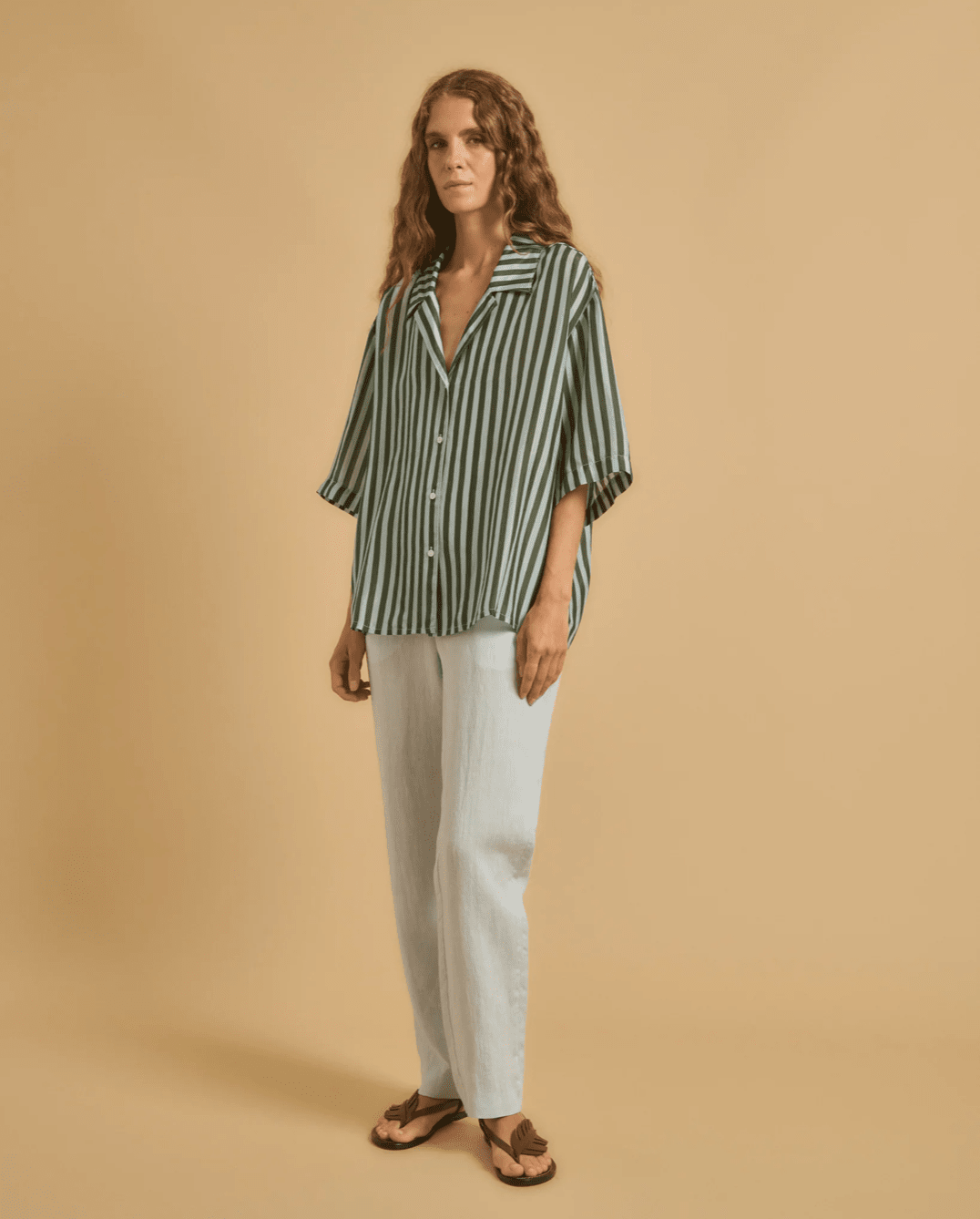 CATANA SILK SHIRT GREEN