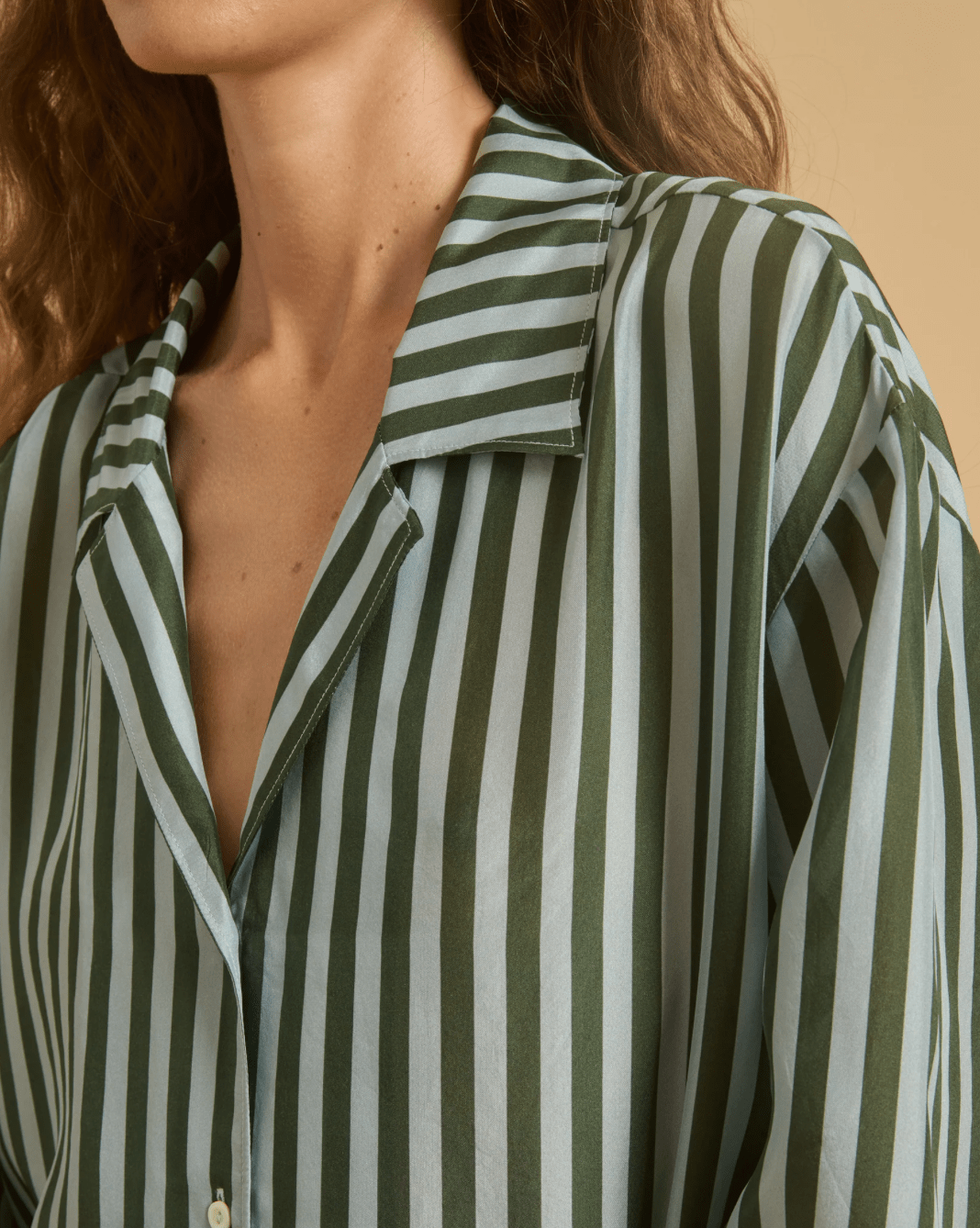 CATANA SILK SHIRT GREEN