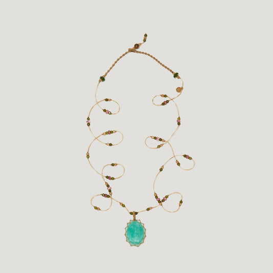 Amazonite Tibetan Necklace