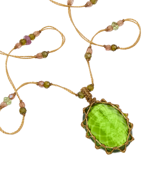 Indian Glass Tibetan Necklace