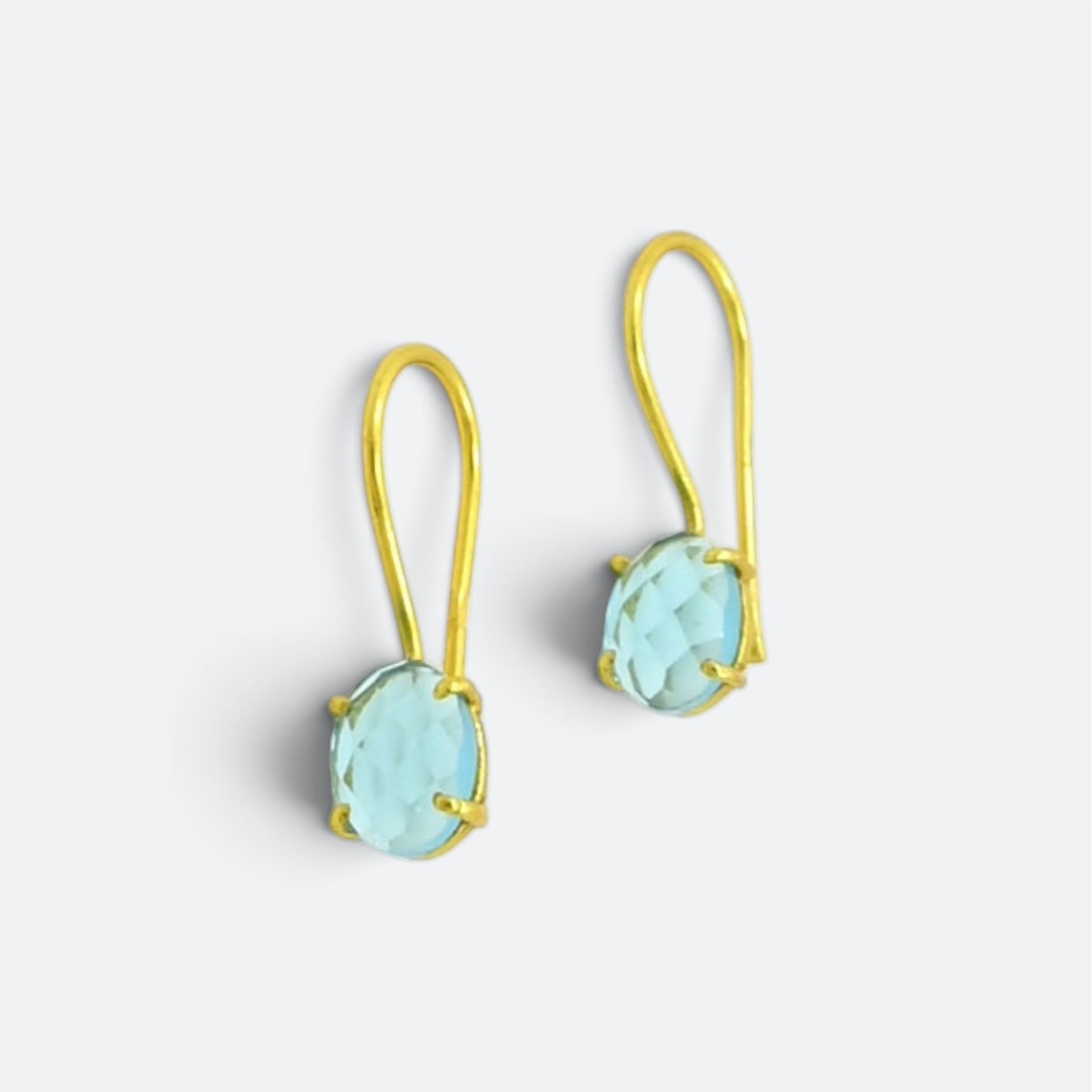 Clara Earrings Blue Topaze