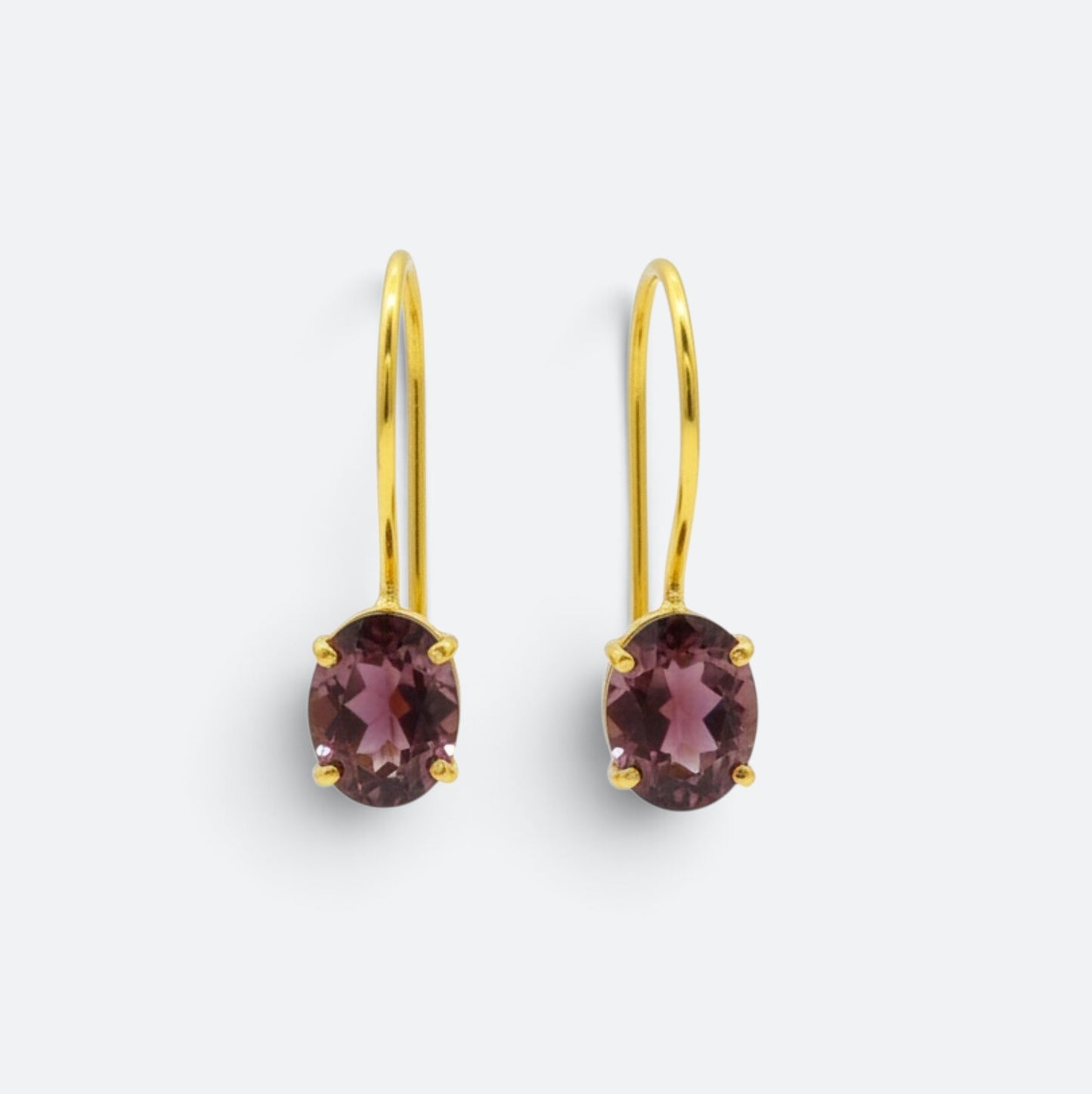 Clara Earrings Rhodolite