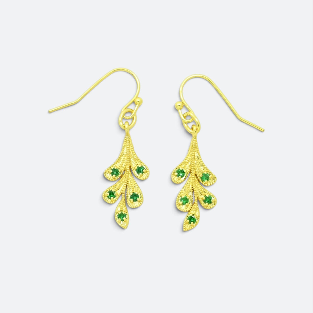Kehlani Earrings Green Tourmaline