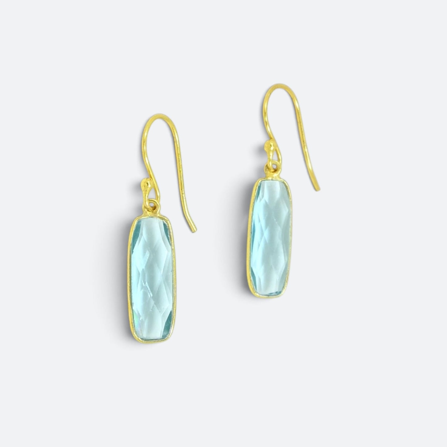 Polina Earrings Blue Topaze
