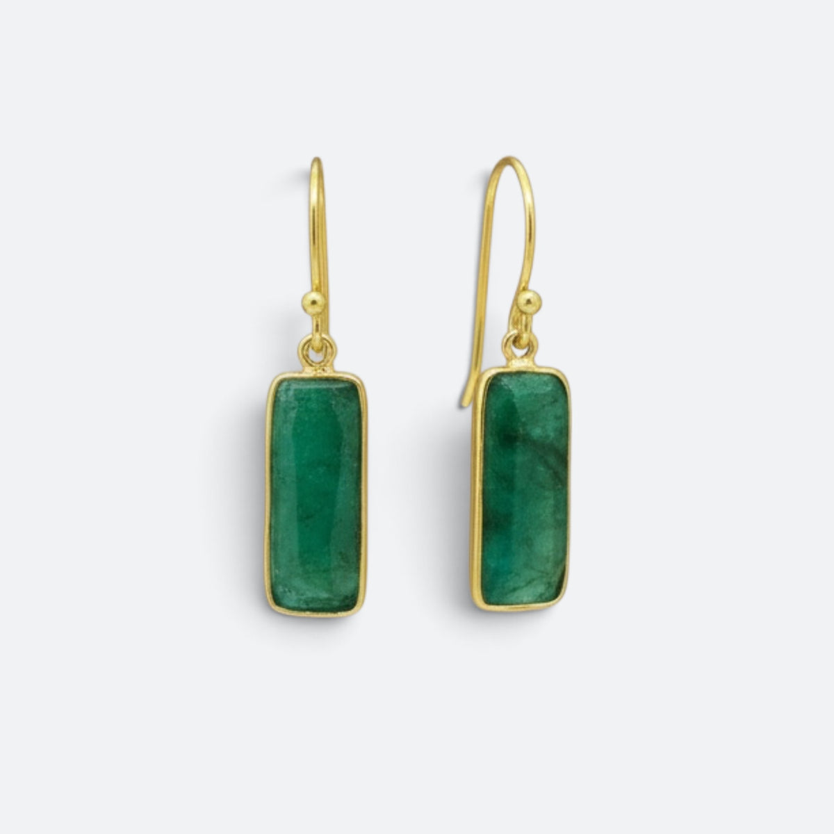 Polina Earrings Emerald Sillimanite