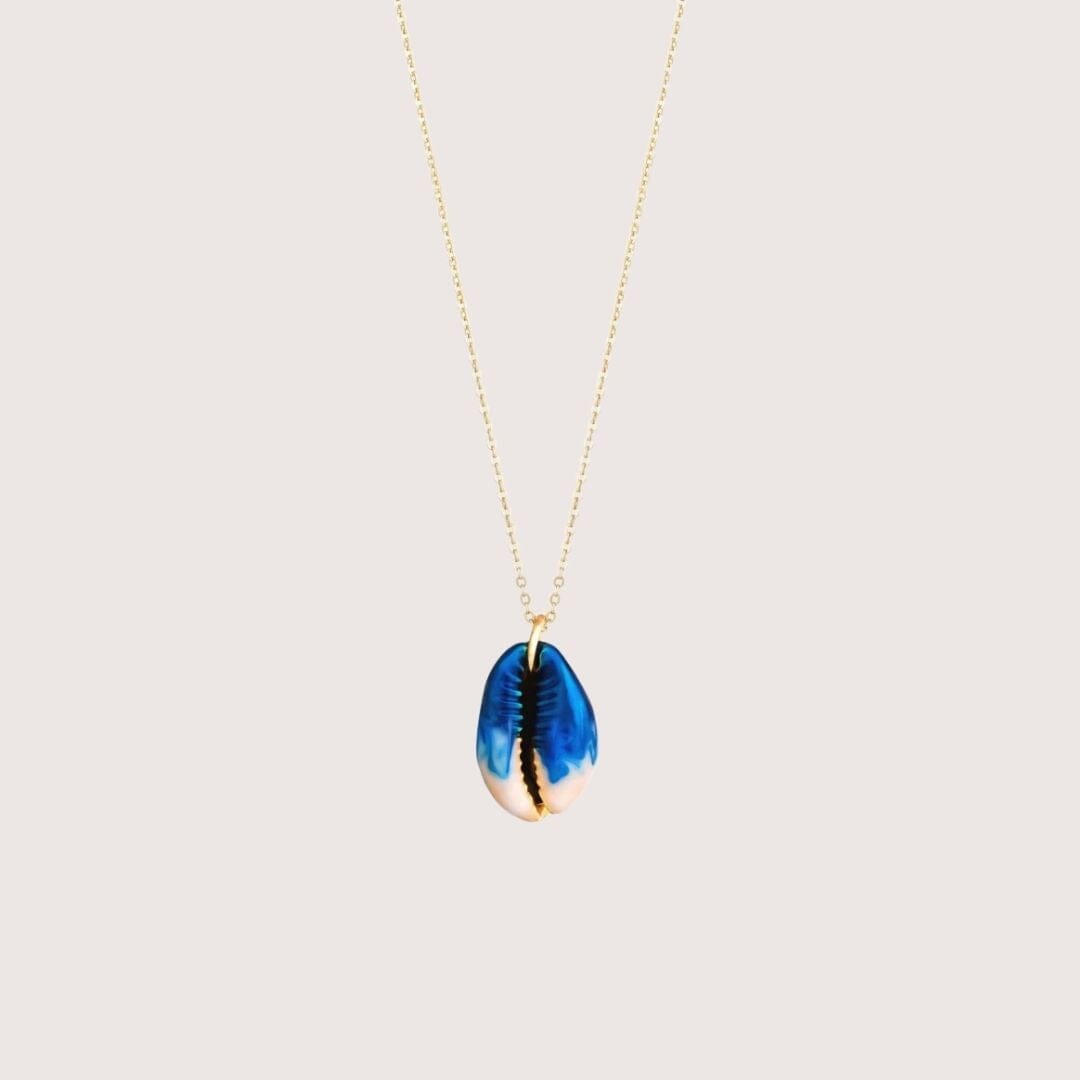 BLUE SHELL NECKLACE