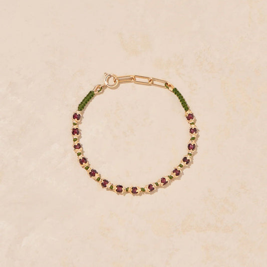 KAMILAH BRACELET GARNETS