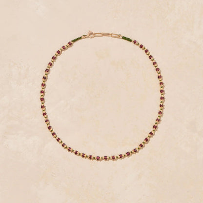 KAMILAH NECKLACE GARNETS