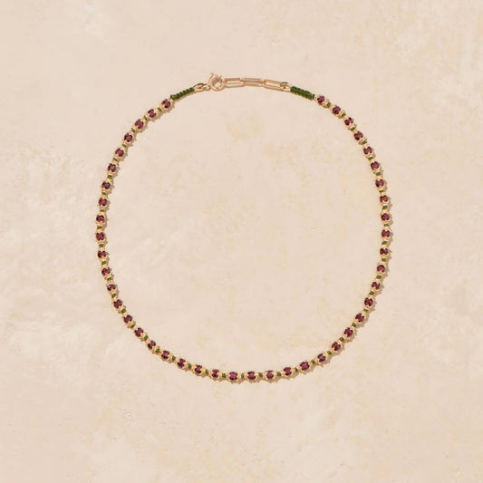 KAMILAH NECKLACE GARNETS