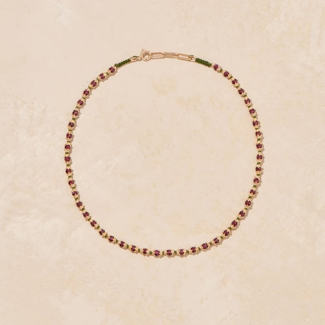 KAMILAH GARNET NECKLACE