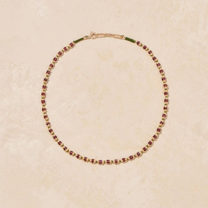 KAMILAH GARNET NECKLACE