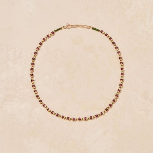 KAMILAH GARNET NECKLACE