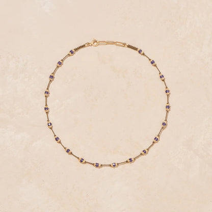 PEONY NECKLACE AMETHYST