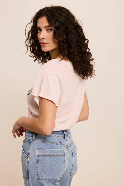 SNOOPY MUSICAL T-SHIRT BABY PINK