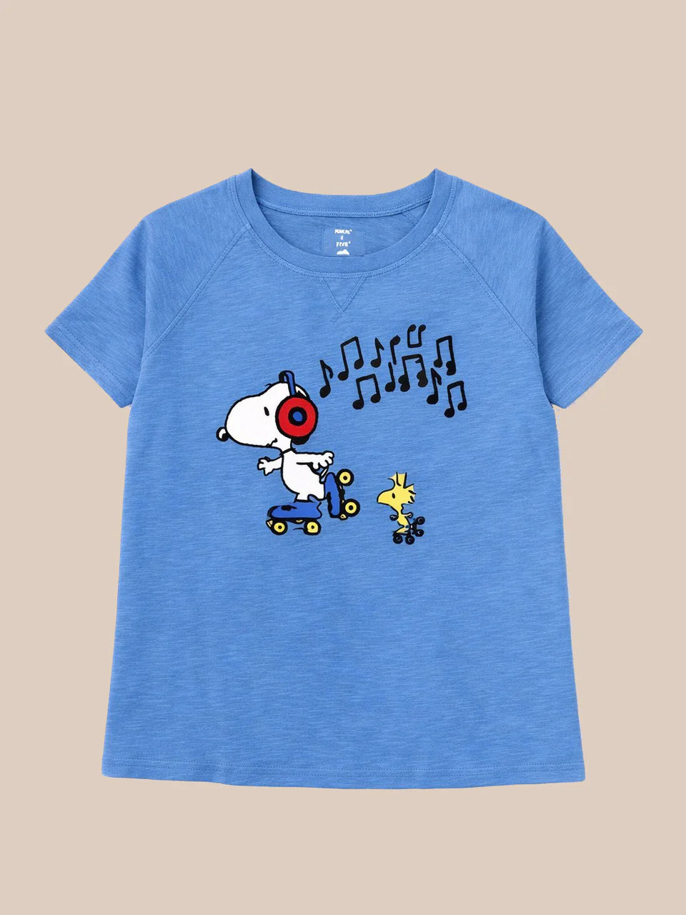SNOOPY MUSICAL T-SHIRT WAVE BLUE
