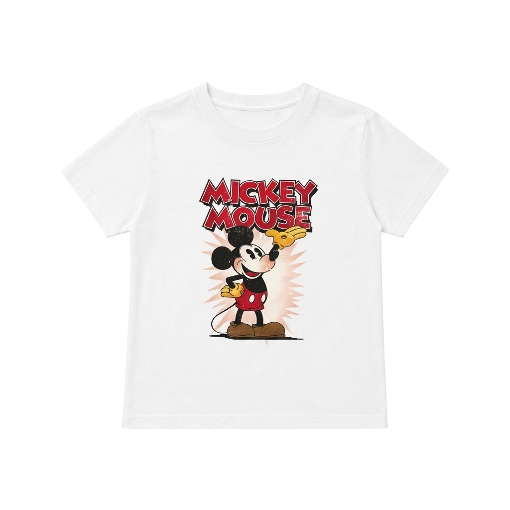 Mickey Mouse T-Shirt White – FIVE