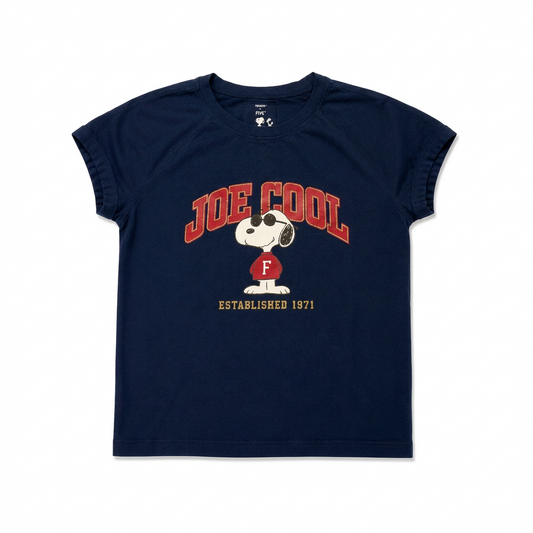 Snoopy Joe Cool T-Shirt Navy – FIVE