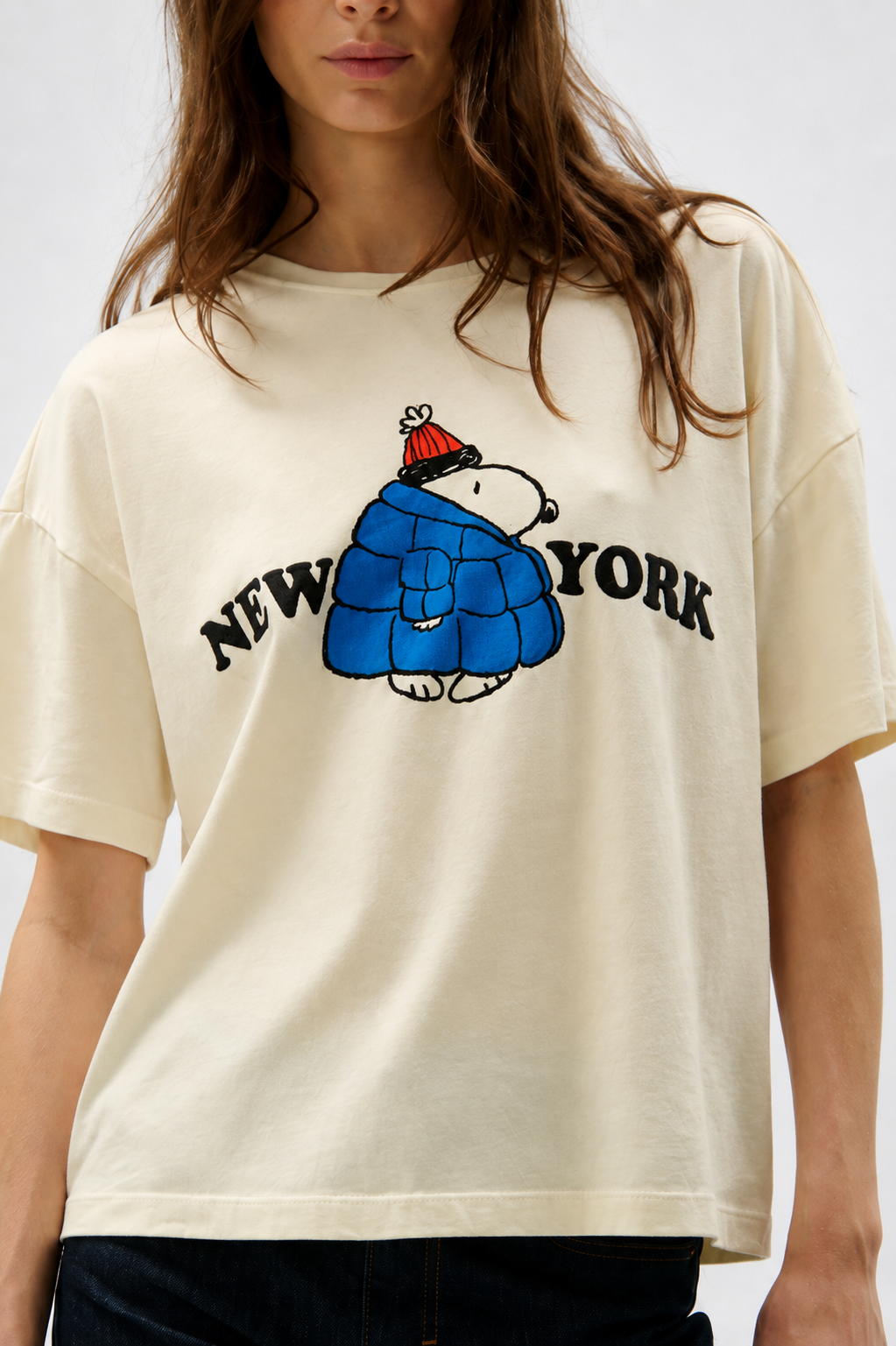 Snoopy New York T-Shirt White – FIVE