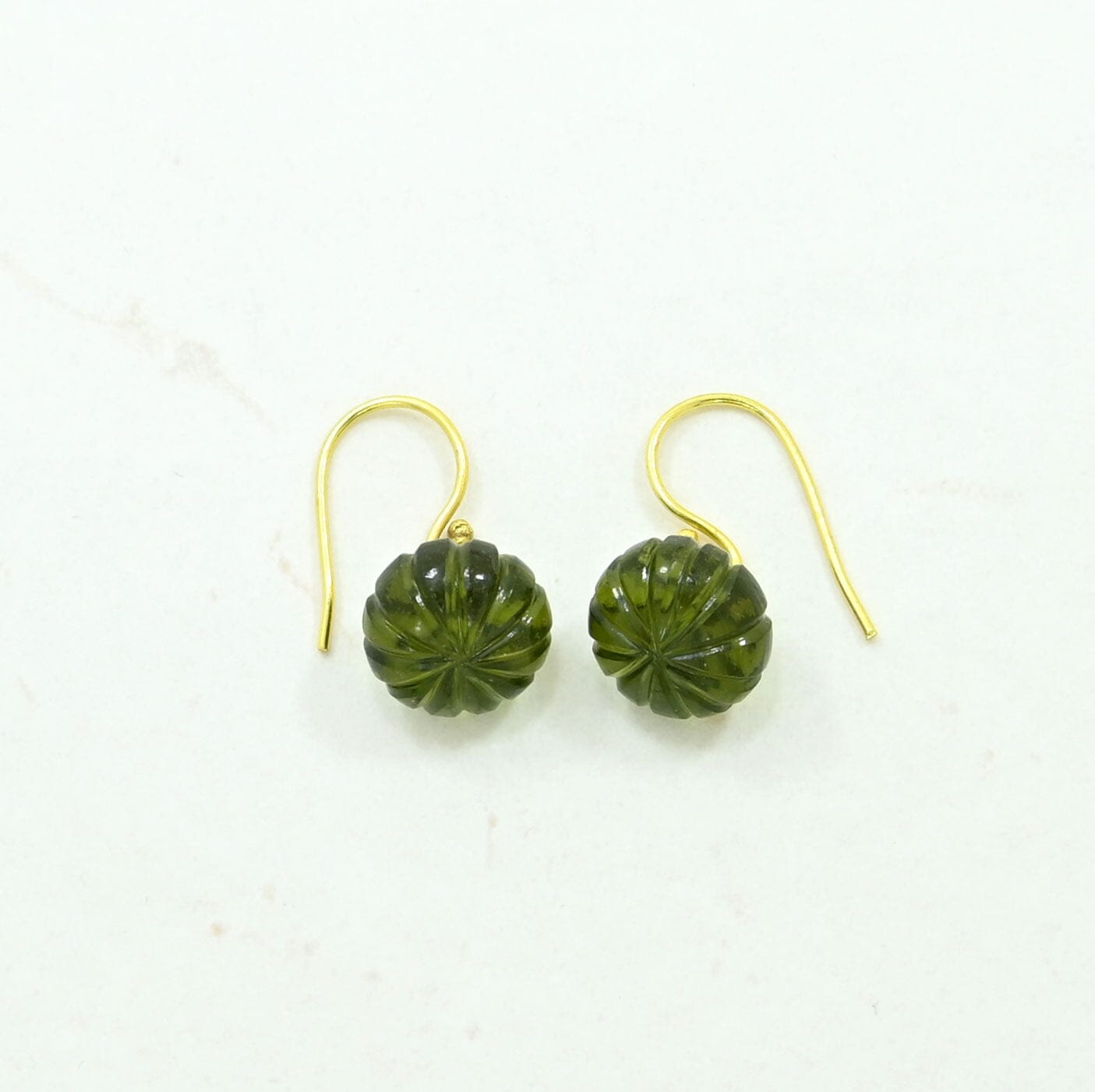 TOURMALINE GLOBE EARRINGS