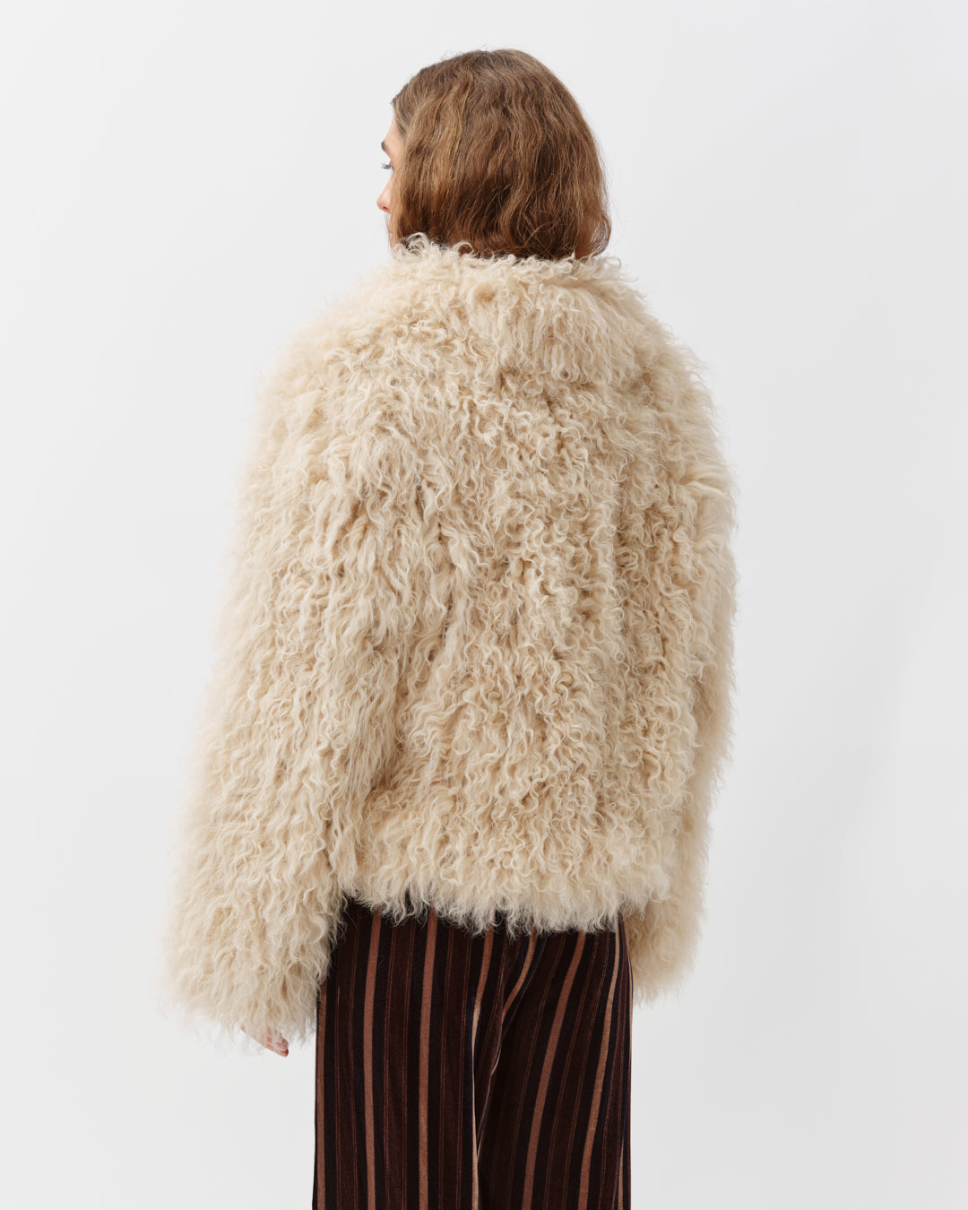 Vado Shearling Jacket Ecru – Diega