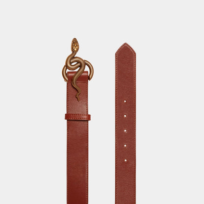 COGNAC LEATHER BELT 35MM