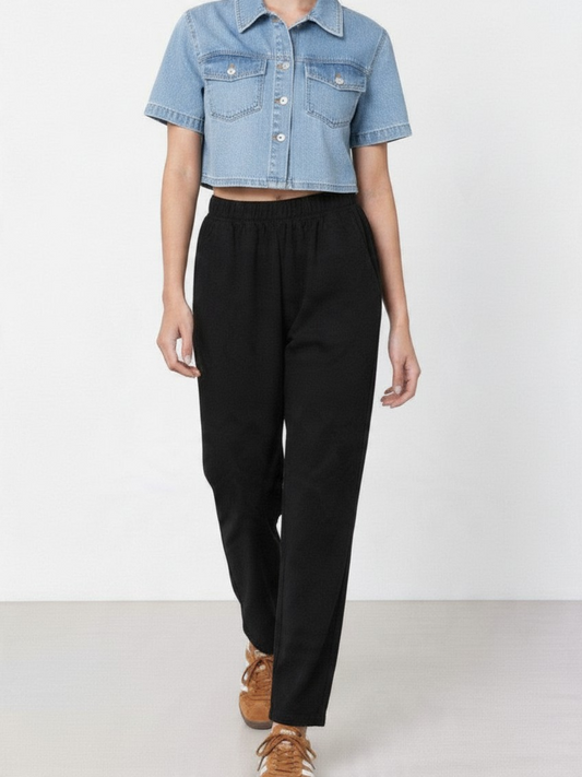 Velfin Corduroy Pants Black