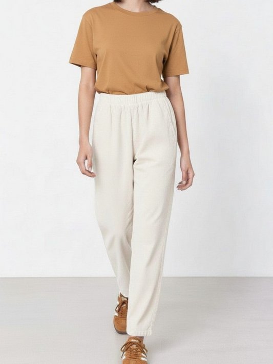 Velfin Corduroy Pants Offwhite