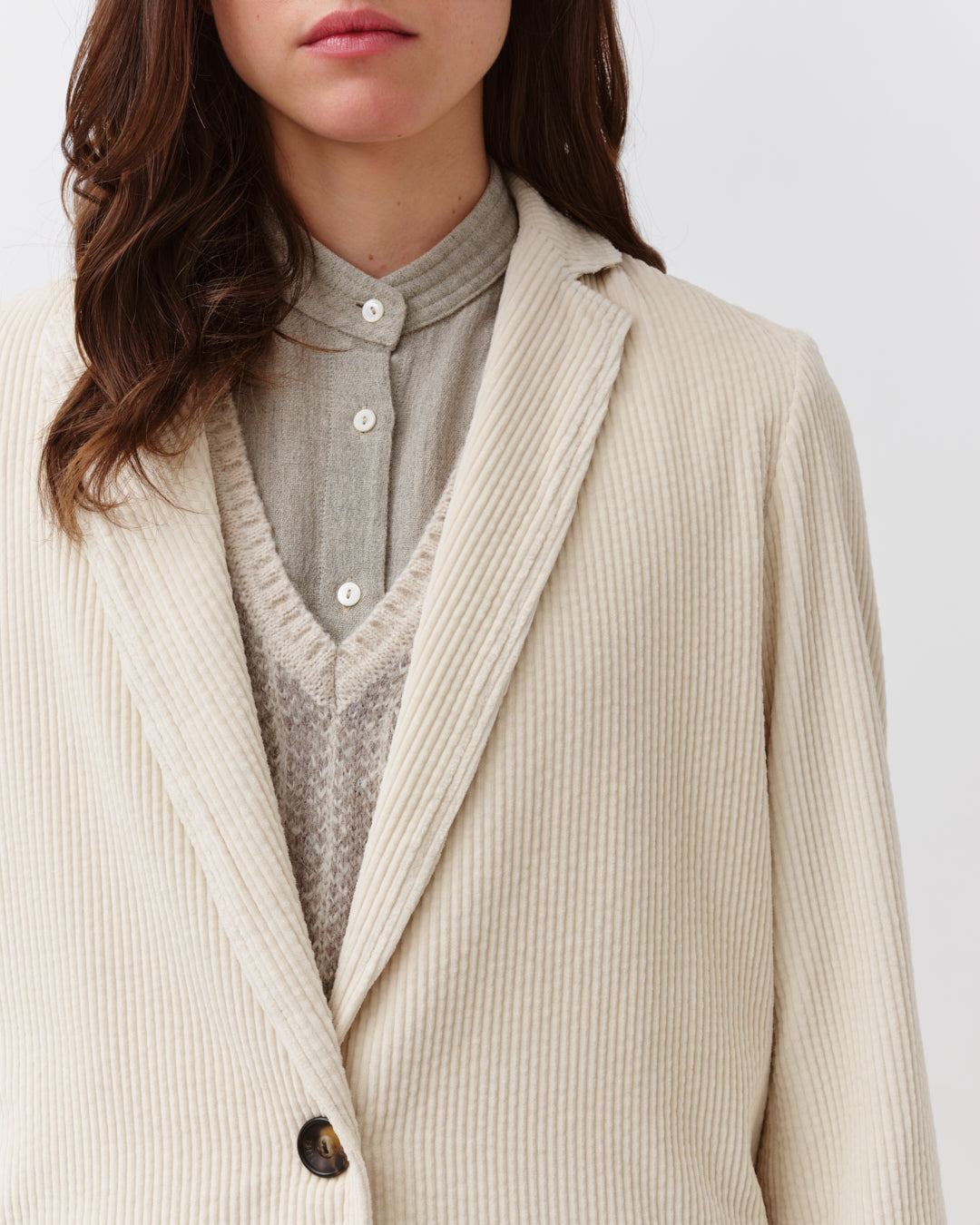 Vouzio Corduroy Jacket Ecru – Diega