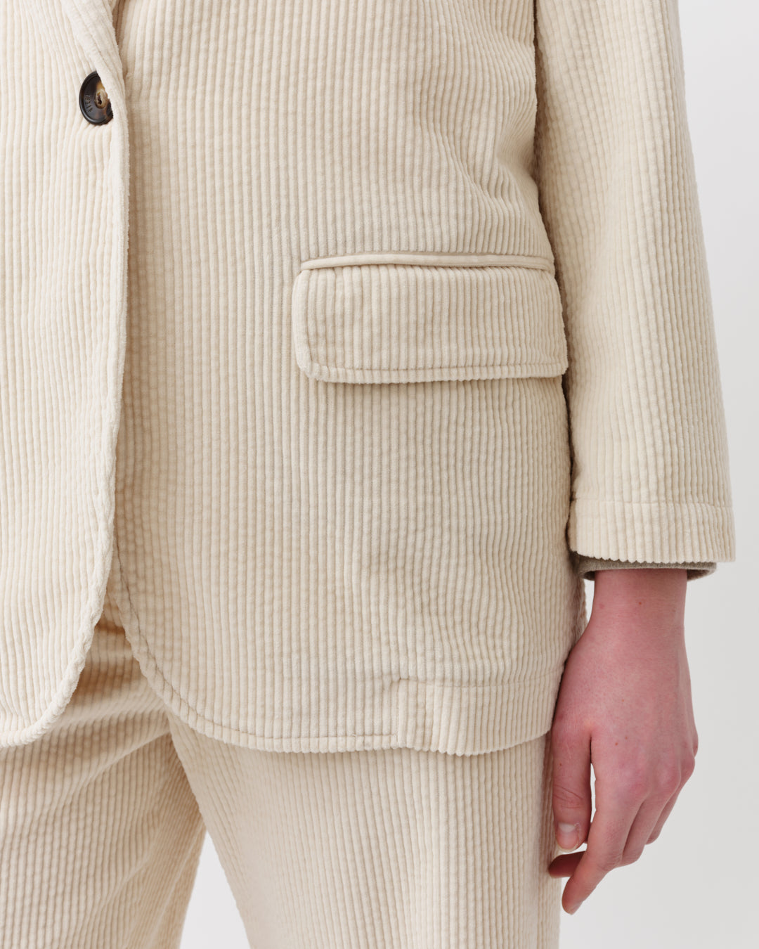 Vouzio Corduroy Jacket Ecru – Diega