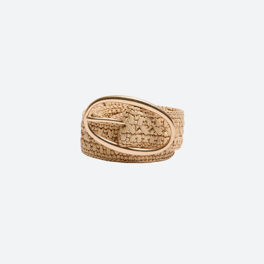 Raffia Belt 35mm Natural