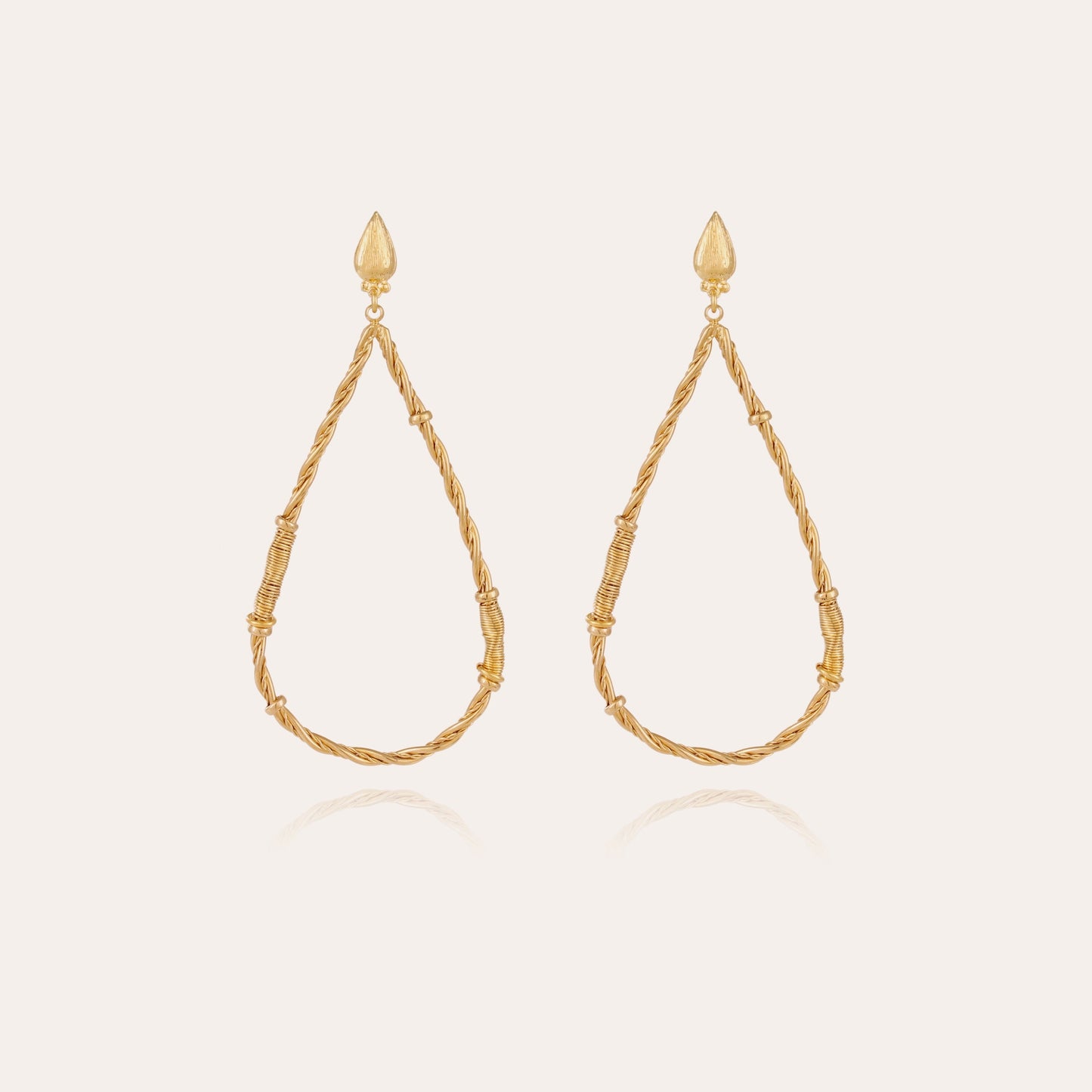 Bibi Torsade Gold Earrings