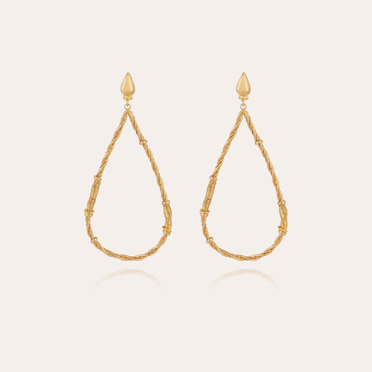 Bibi Torsade Gold Earrings