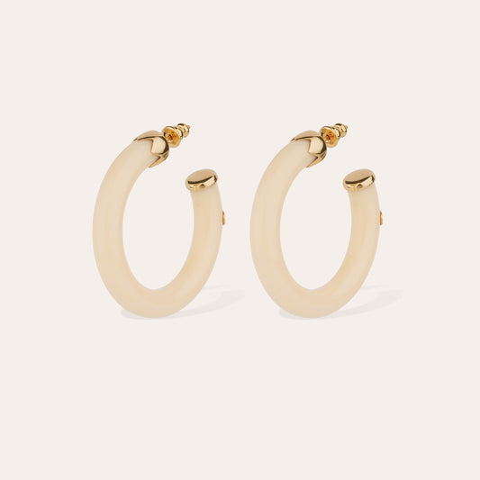 Small Caftan Earrings Ivory
