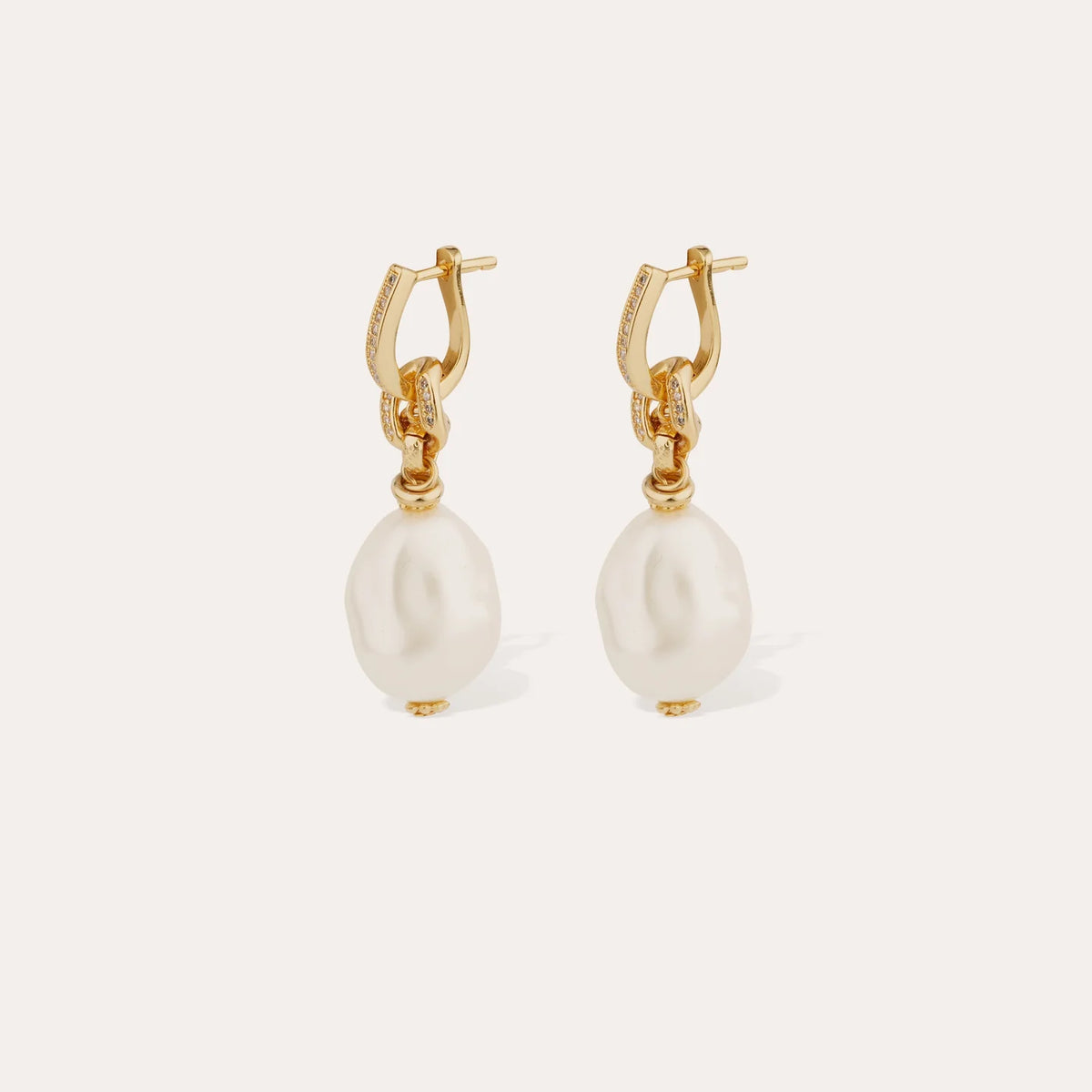Hina Biwa Pearl Earrings
