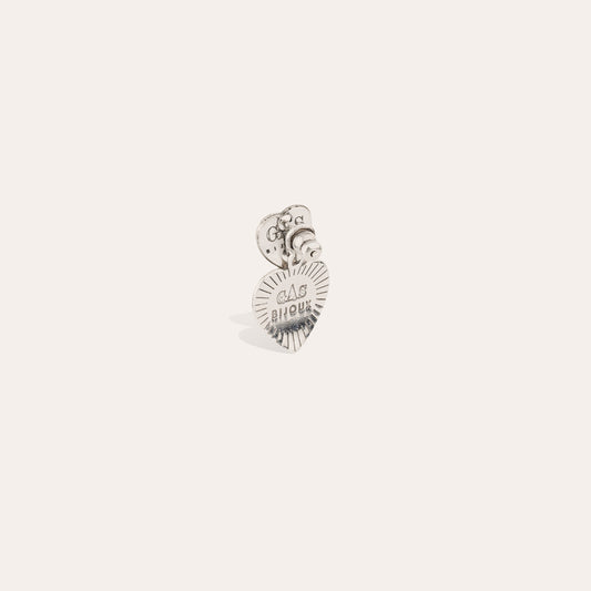 Love Mini Silver Earrings