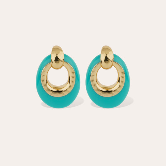 Selva Large Earrings Turquoise