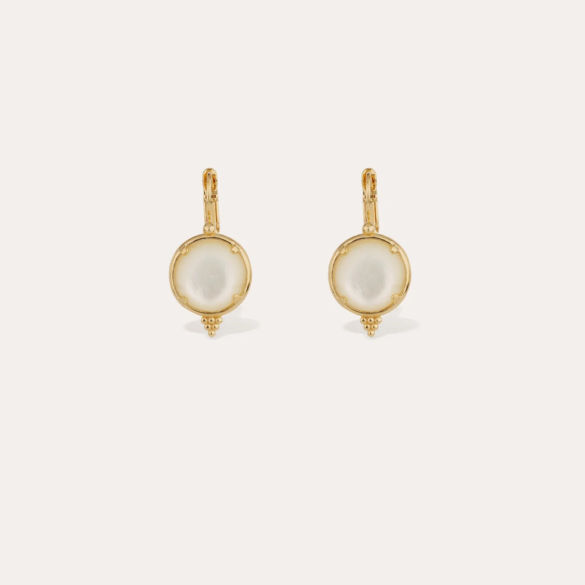 Serti Pearl Earrings