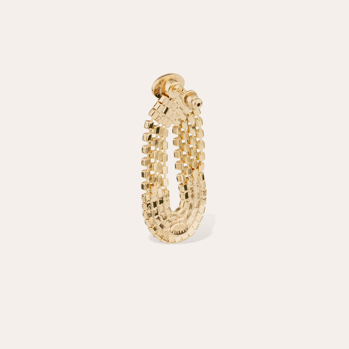 Trevise Gold Earrings Rhinestones