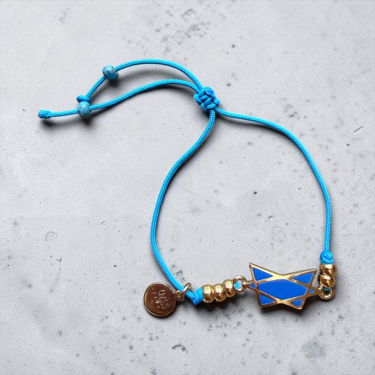Bella Judaica Charms Bracelet Blue