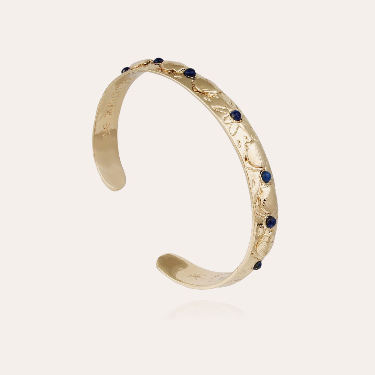 Coki Cabochon Bangle Gold