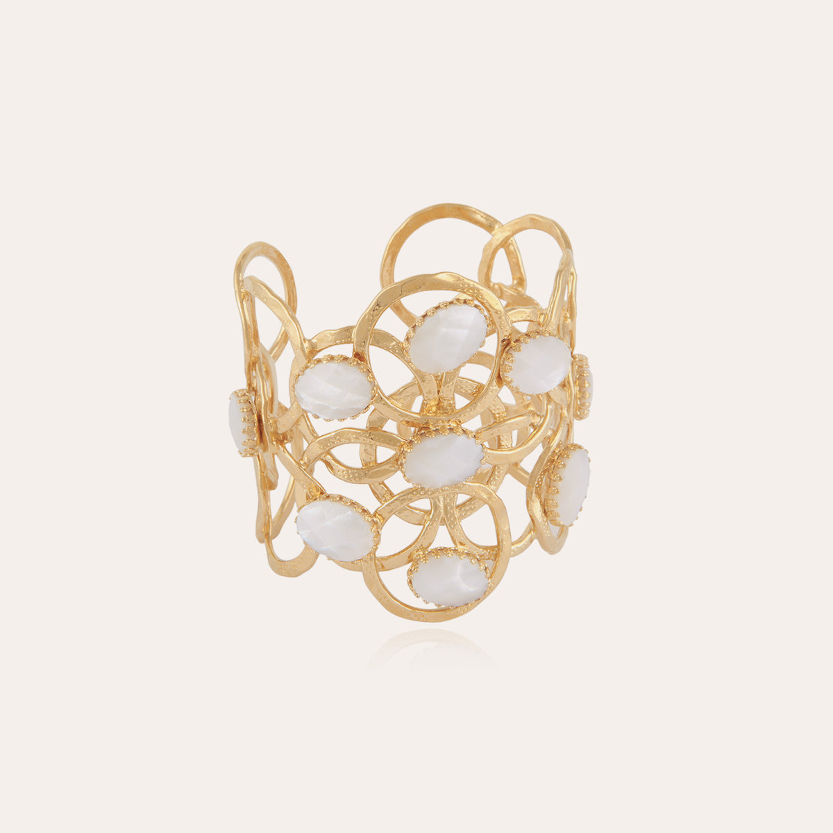 Olympie Cuff Gold Mother of Pearl