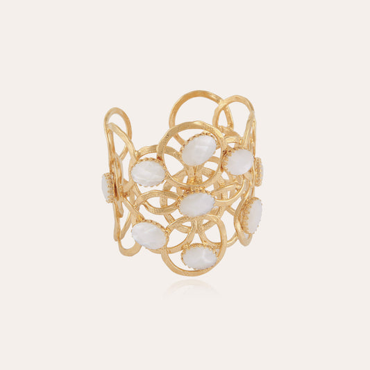 Olympie Cuff Gold Mother of Pearl